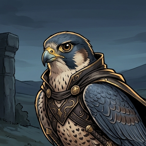 Merlin the wizard falcon